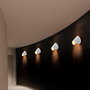 Opviq Lámpara de pared de metal cromado